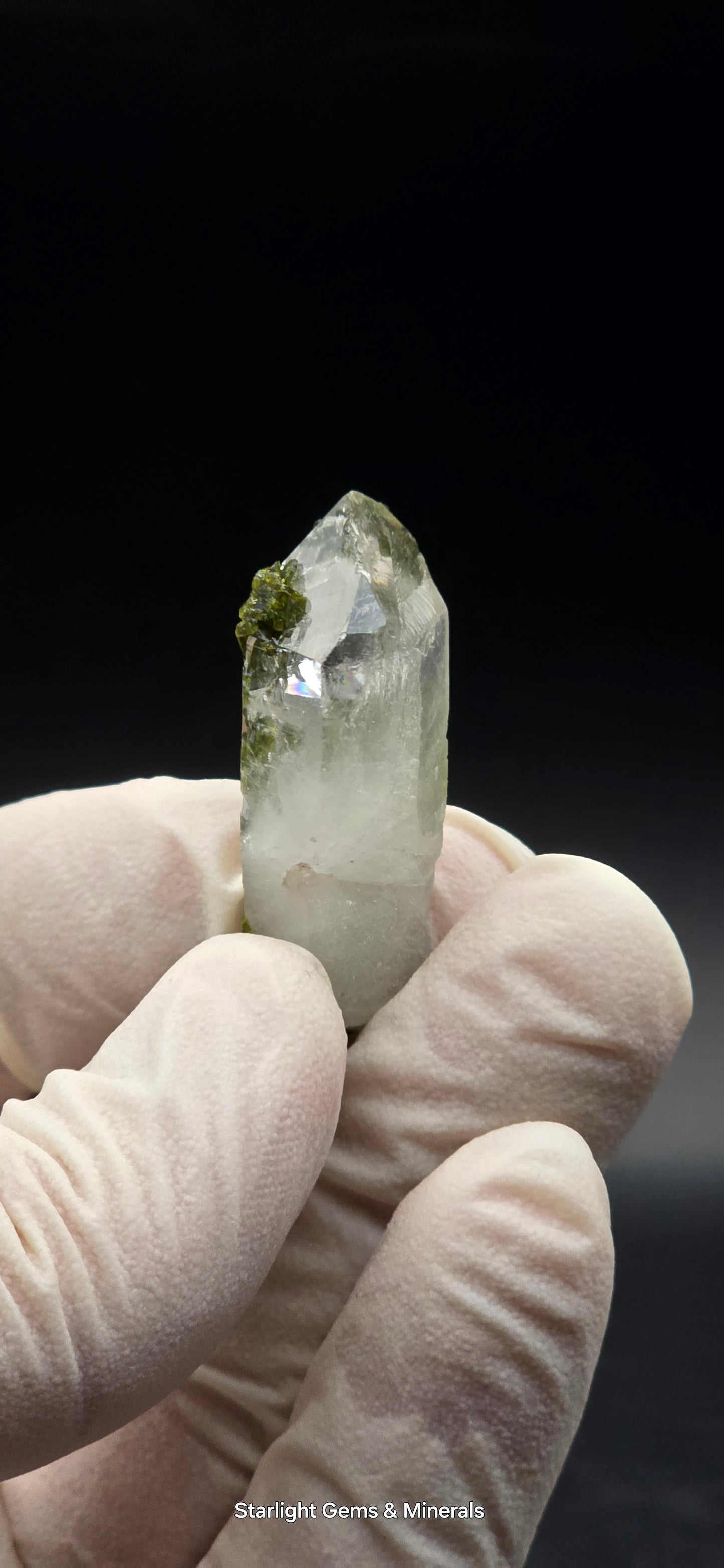 Brazilian S7 Key Quartz w/ Epidote!