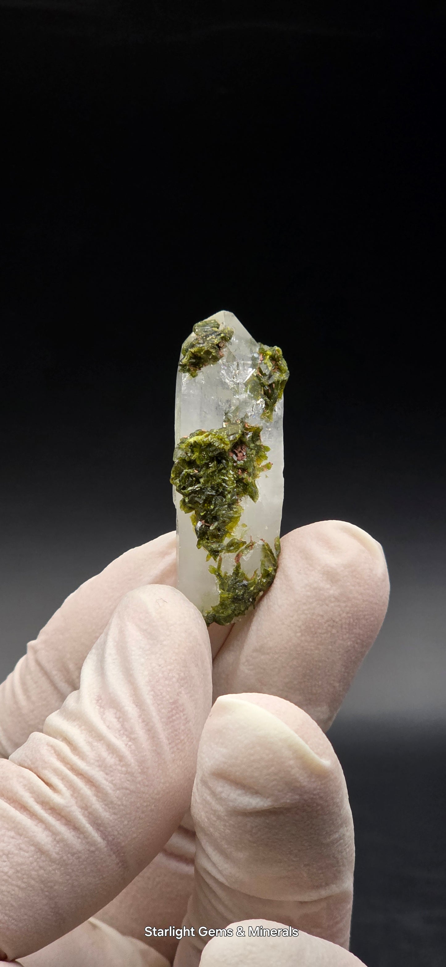 Brazilian S7 Key Quartz w/ Epidote!