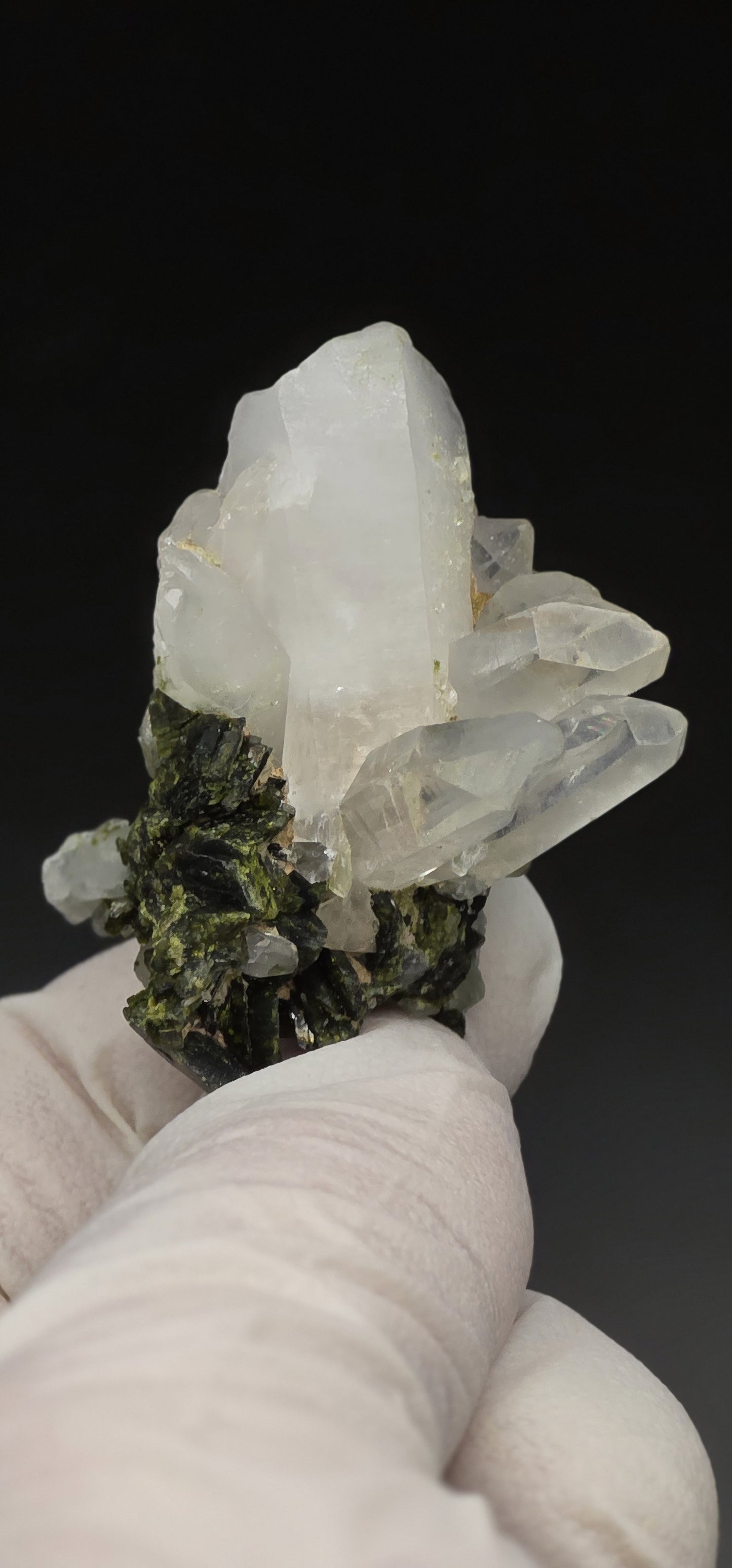Brazilian S7 Quartz & Epidote Bloom, w/ Sprites!