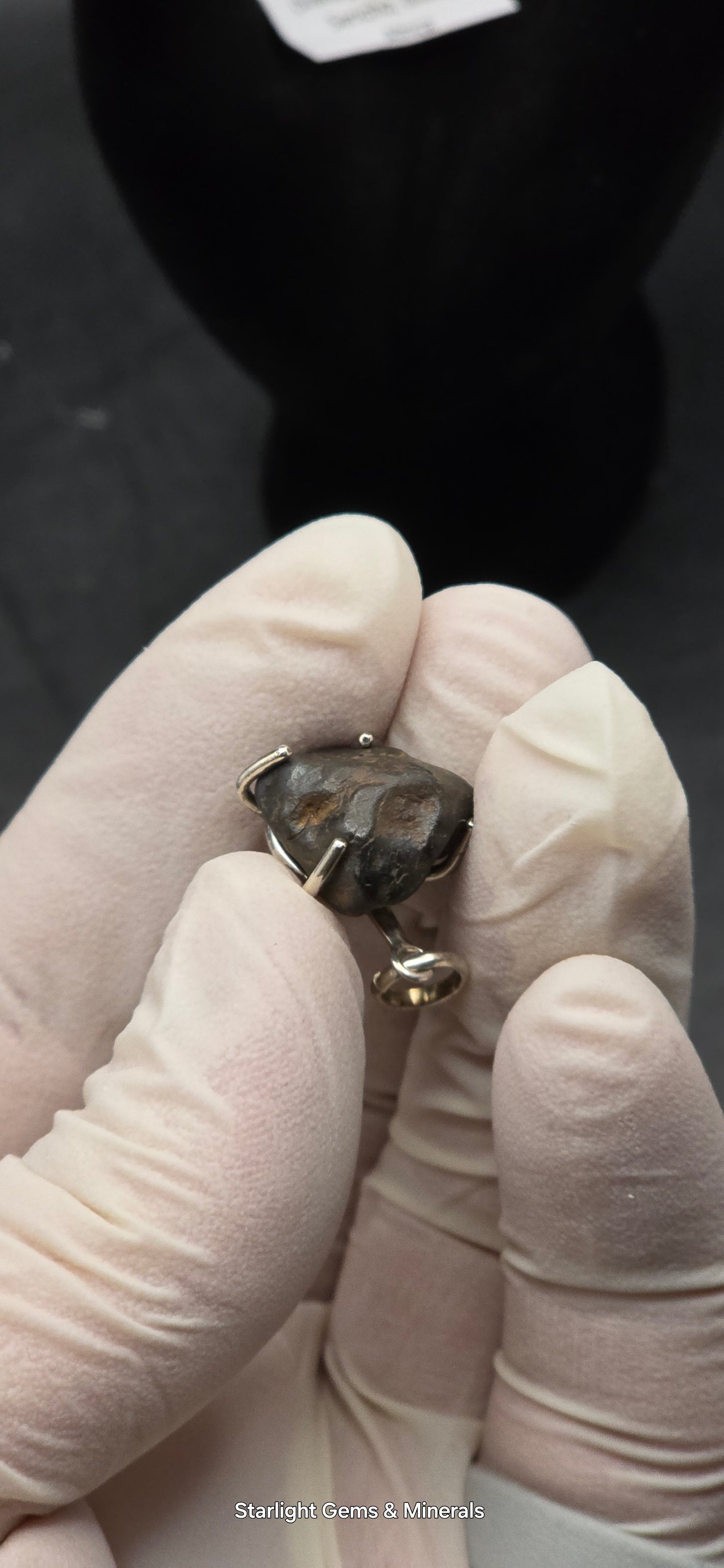 Sericho Meteorite in S-925 Pendant Setting. ( 1 of 2 )