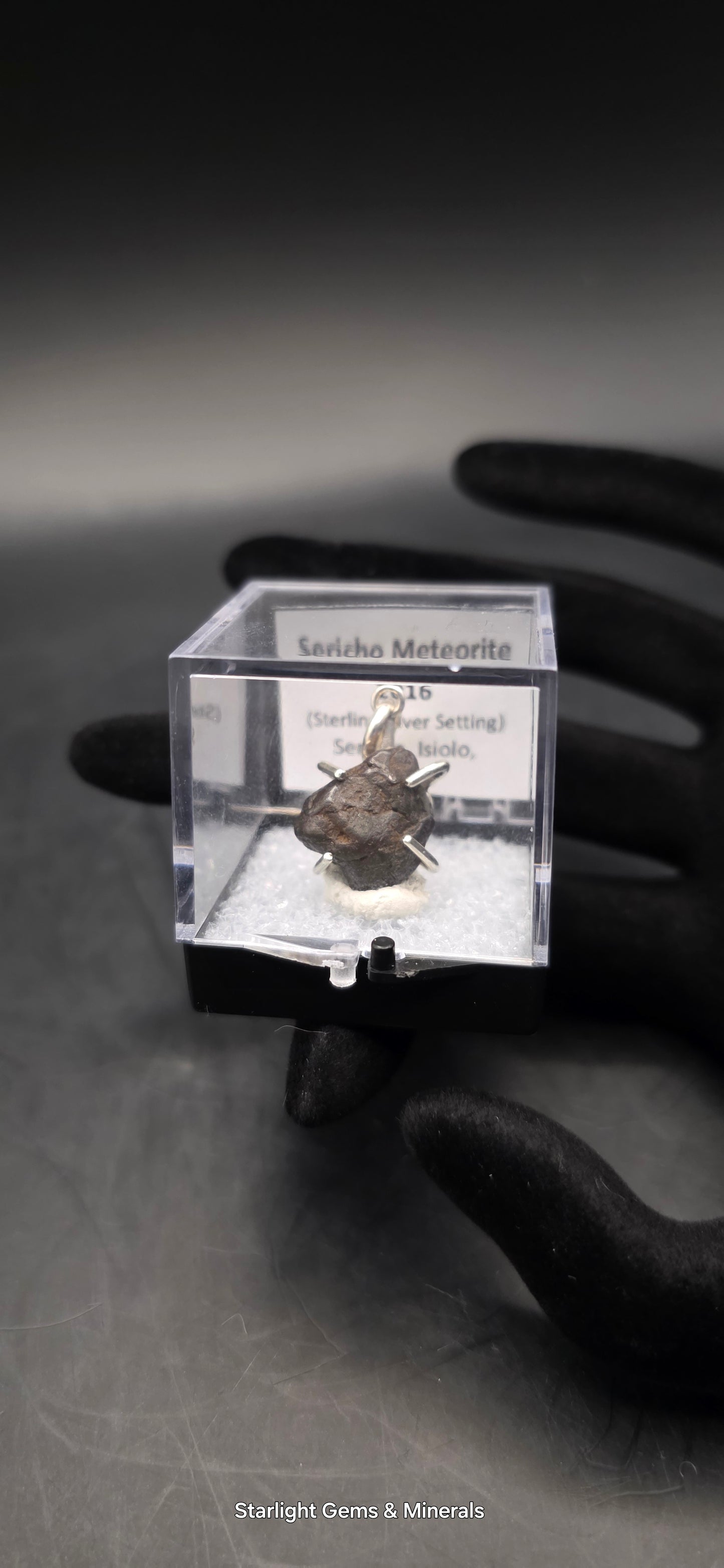 Sericho Meteorite in S-925 Pendant Setting. ( 2 of 2 )