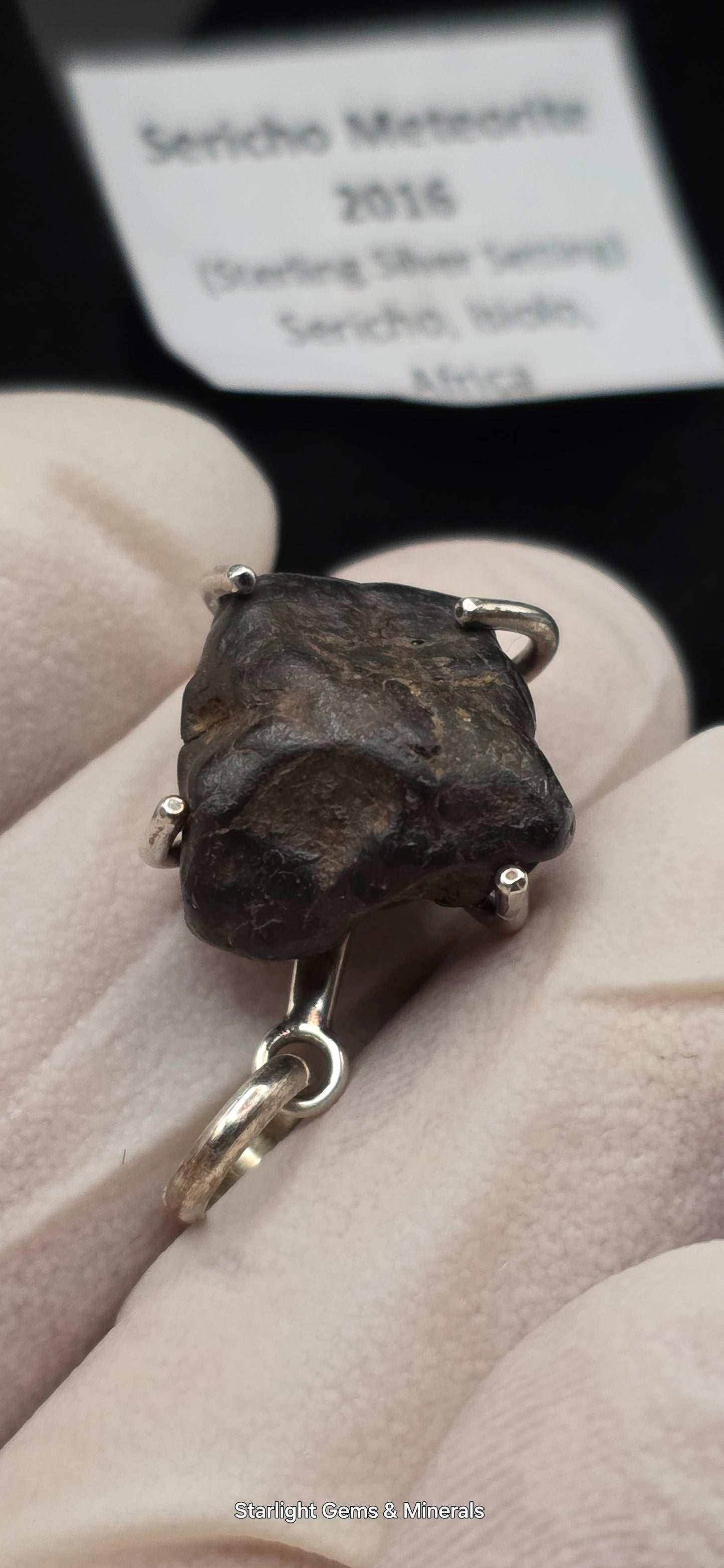 Sericho Meteorite in S-925 Pendant Setting. ( 1 of 2 )