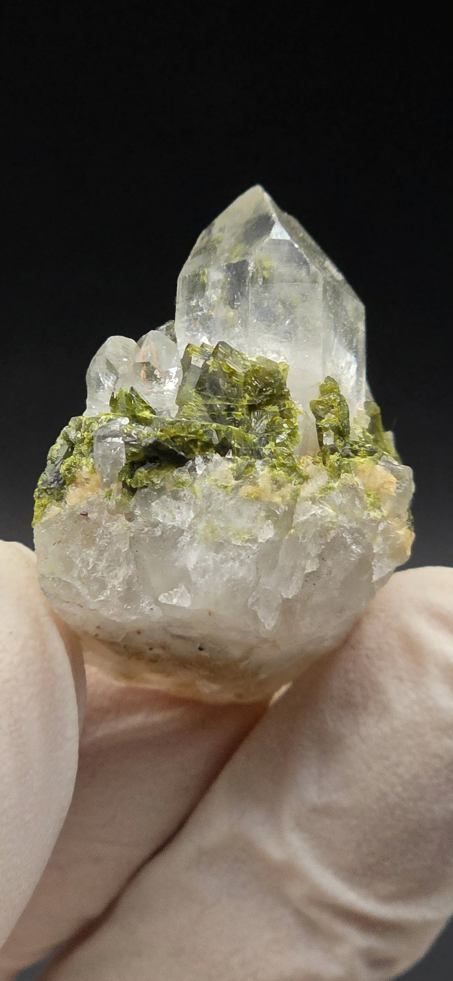 Brazilian Super Seven Quartz Matrix w/ Epidote!