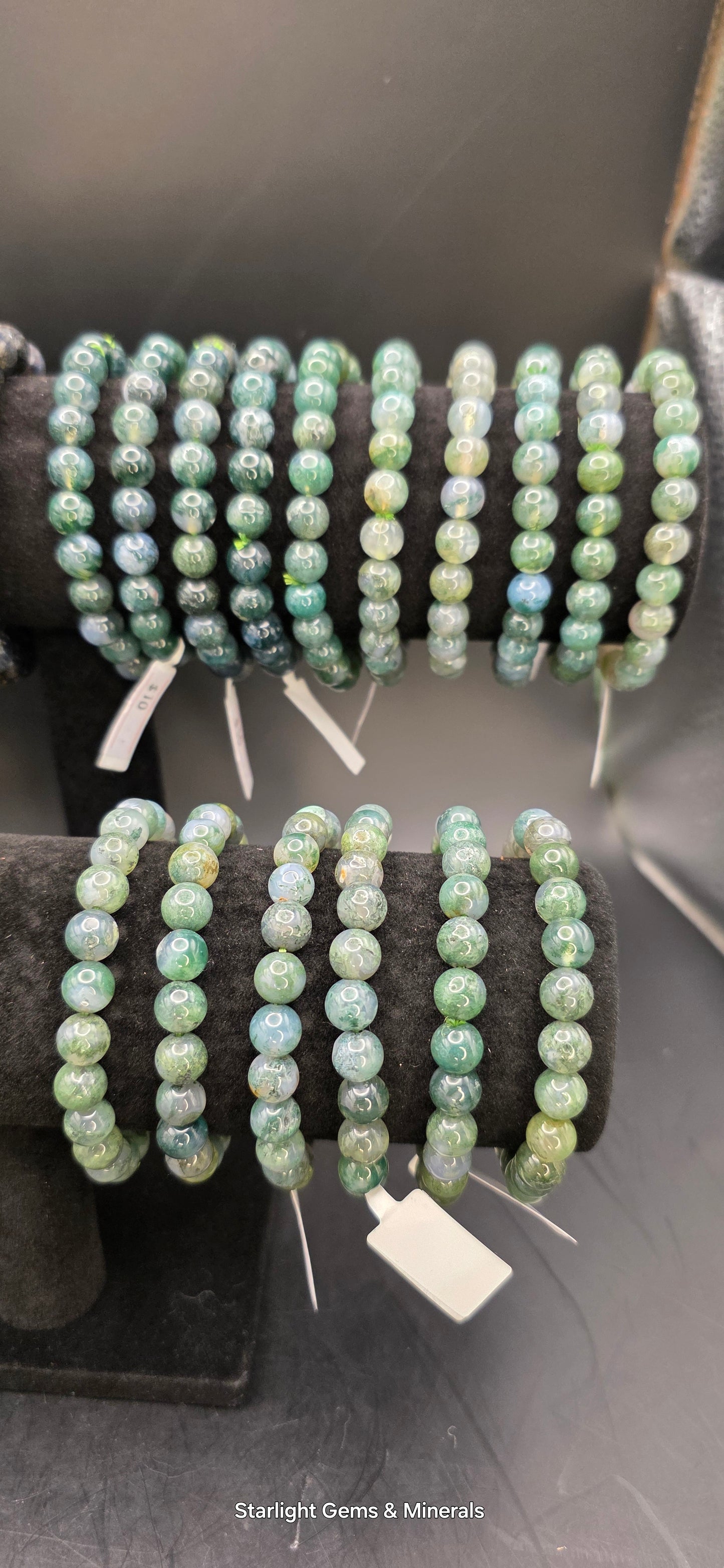 Moss Agate Bracelets