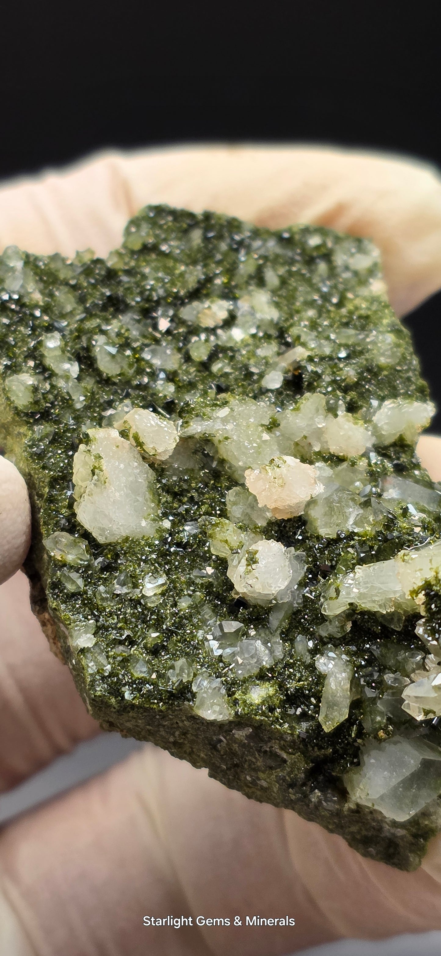 Breathtaking Coderite Quartz on Epidote Matrix!