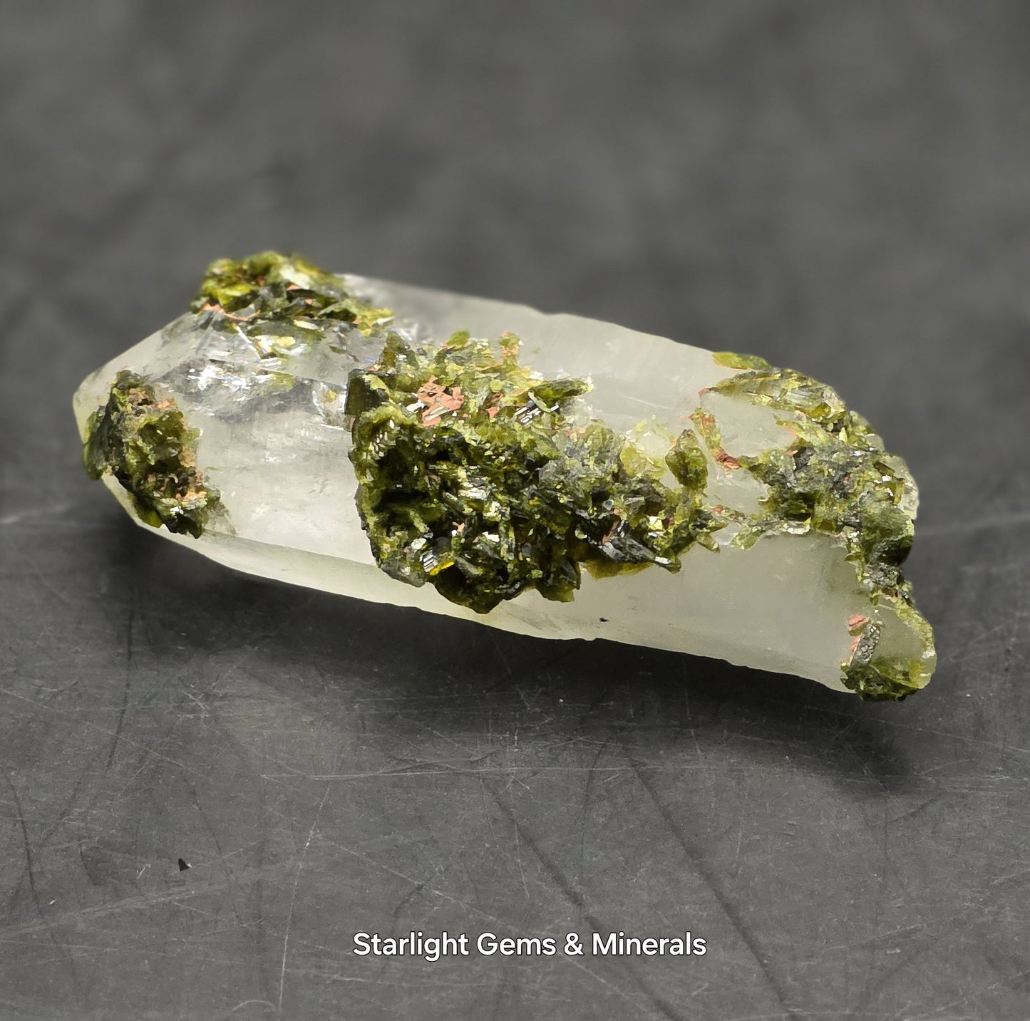 Brazilian S7 Key Quartz w/ Epidote!