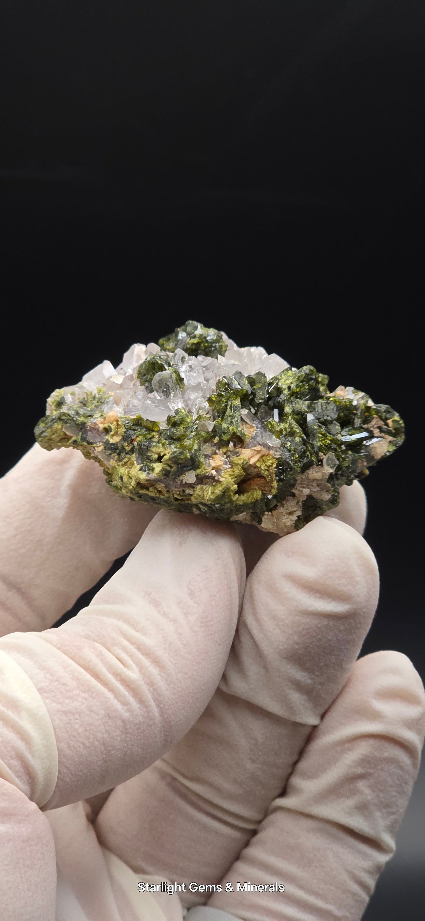 Brazilian Super Seven Quartz w/ Stunning Epidote Blades!