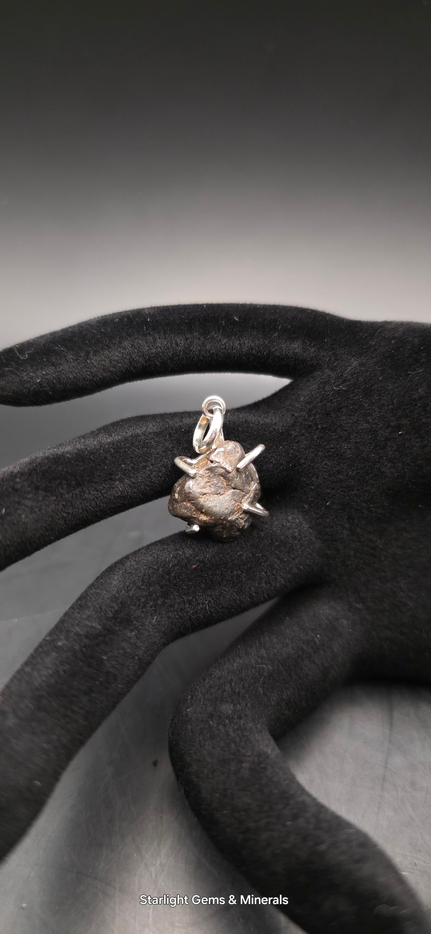 Sericho Meteorite in S-925 Pendant Setting. ( 2 of 2 )