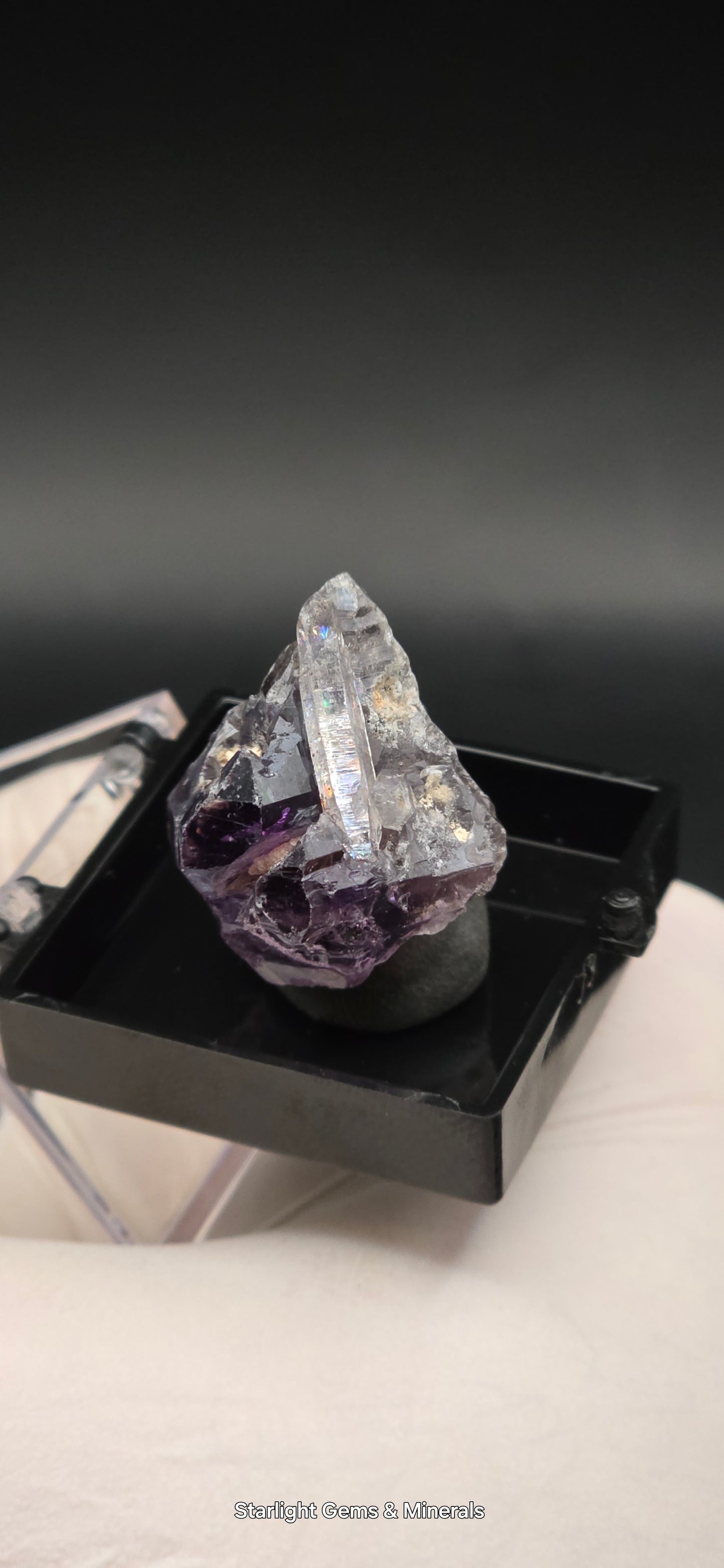 DT Prism Quartz on Shangaan Enhydro Phantom Amethyst Zimbabwe