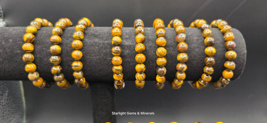 Vivid Tiger Eye Bracelet (High Clarity)