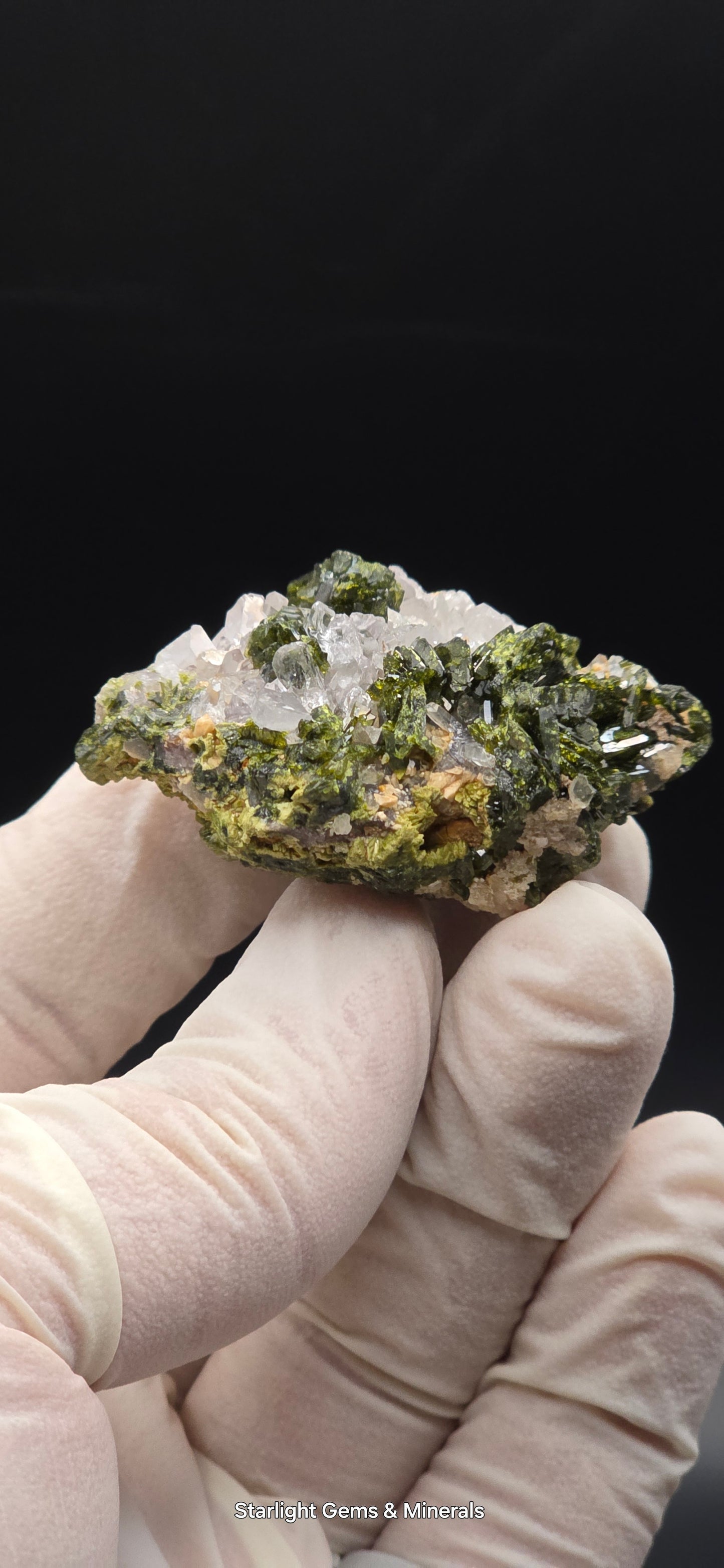 Brazilian Super Seven Quartz w/ Stunning Epidote Blades!