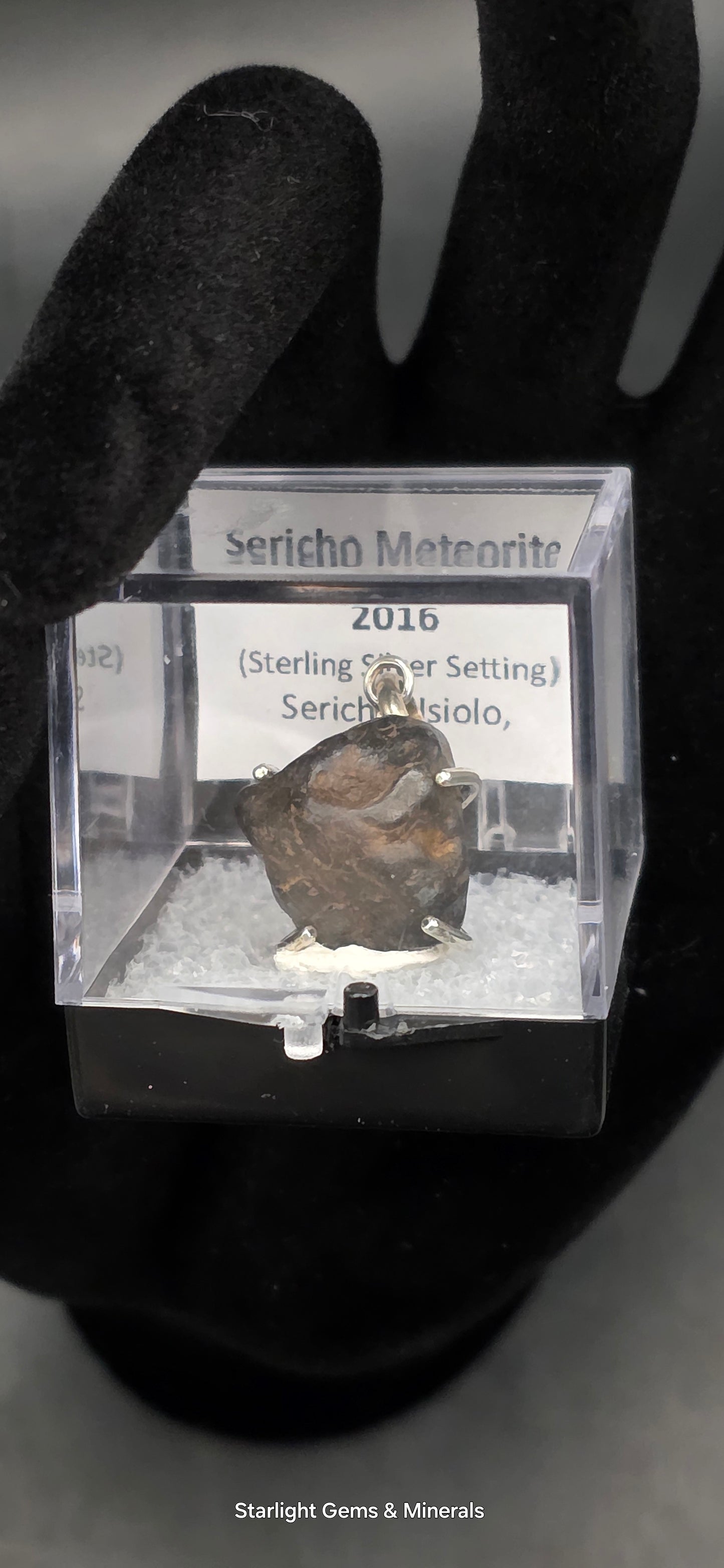 Sericho Meteorite in S-925 Pendant Setting. ( 1 of 2 )