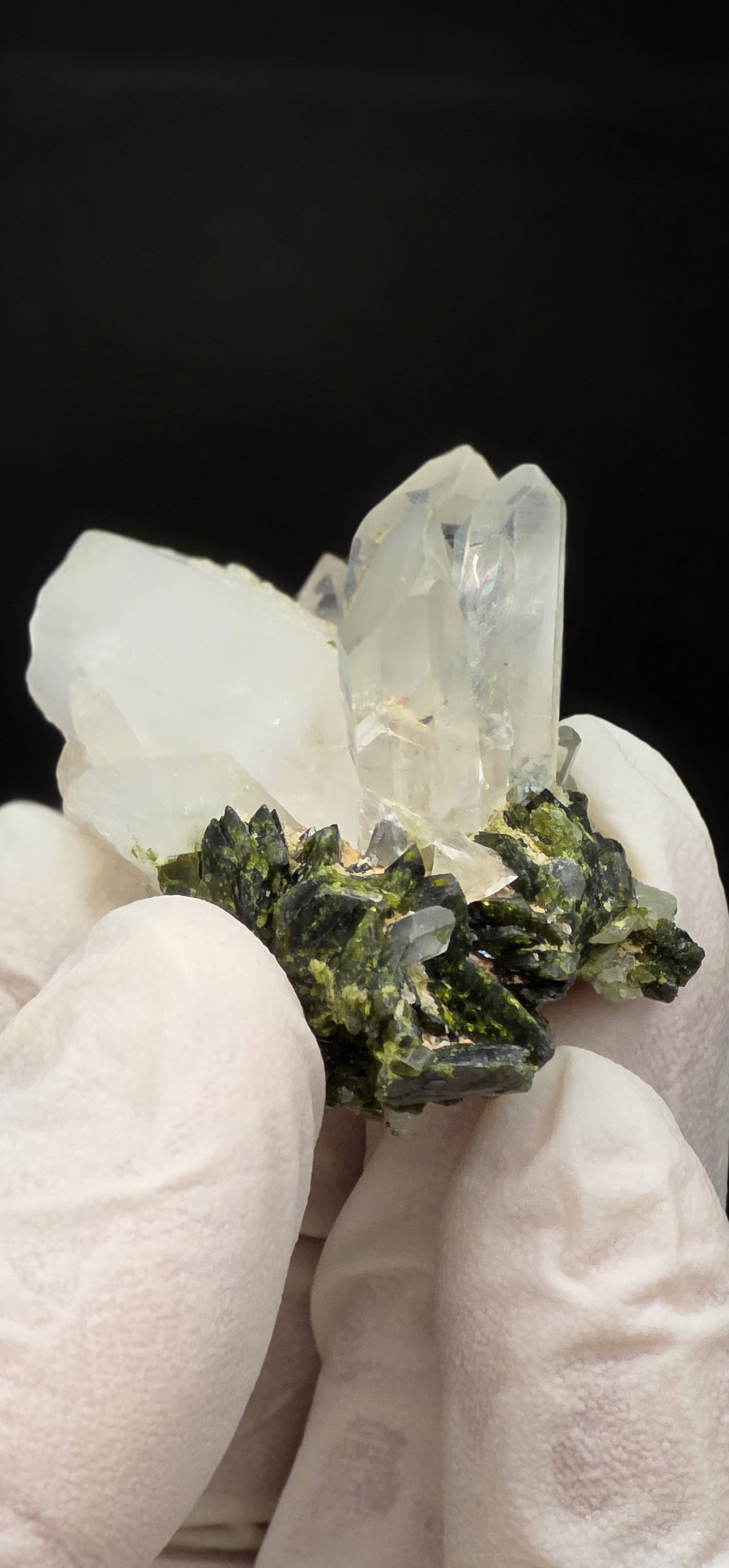 Brazilian S7 Quartz & Epidote Bloom, w/ Sprites!