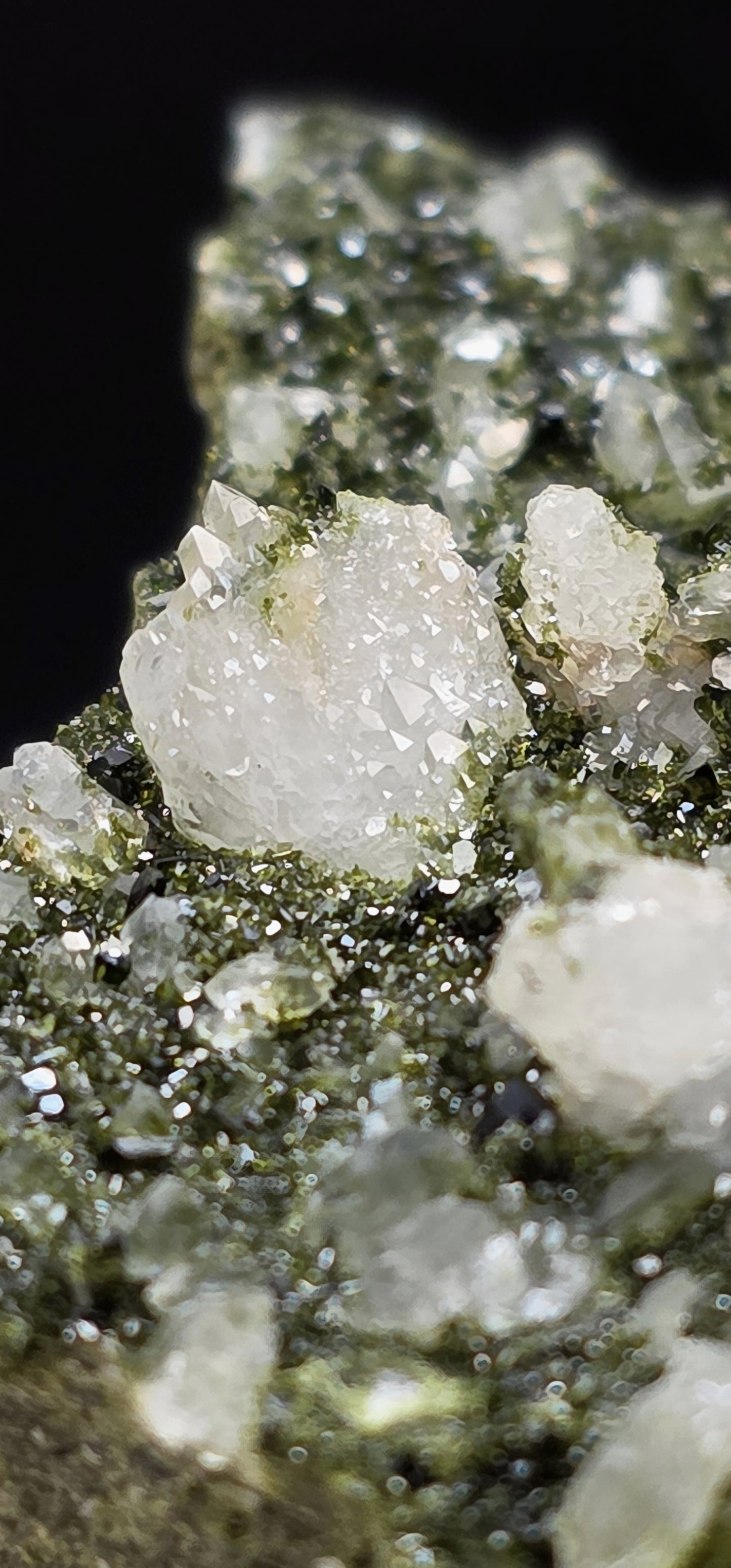 Breathtaking Coderite Quartz on Epidote Matrix!