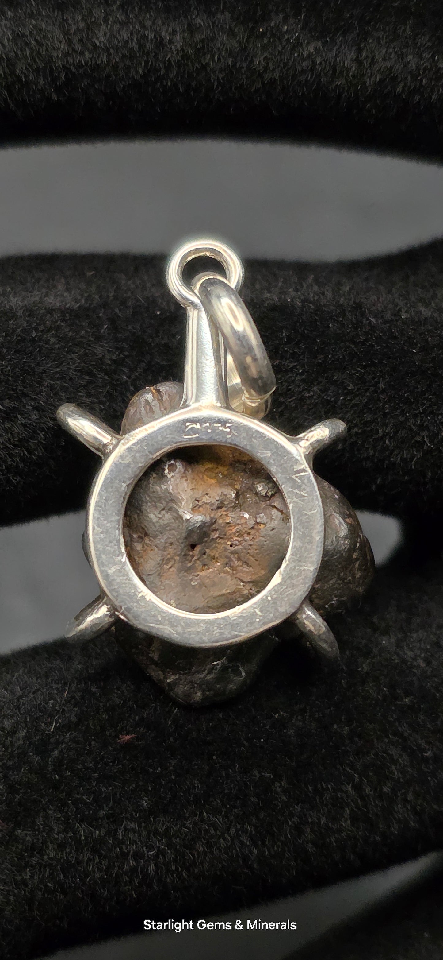 Sericho Meteorite in S-925 Pendant Setting. ( 2 of 2 )
